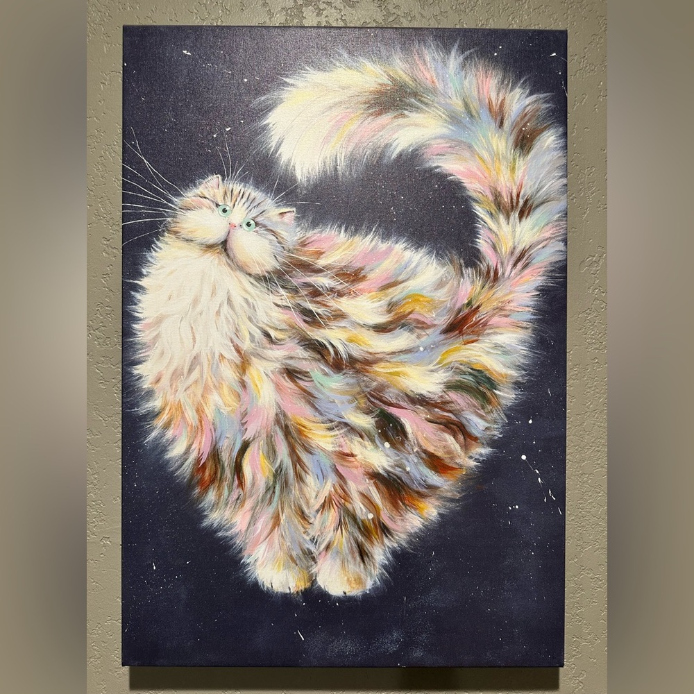 Colorful Cat Art Print